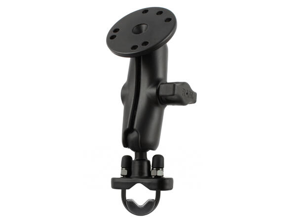 RAM Mount Handlebar U-Bolt Double Ball Mount with Round Plate 